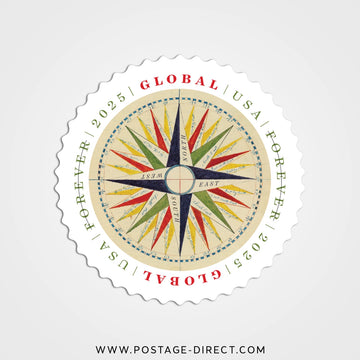 1794 Compass Rose Global Stamps