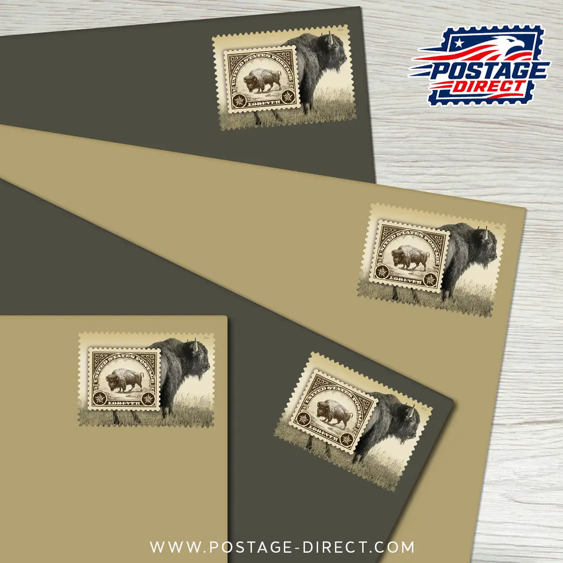 American Bison Stamps