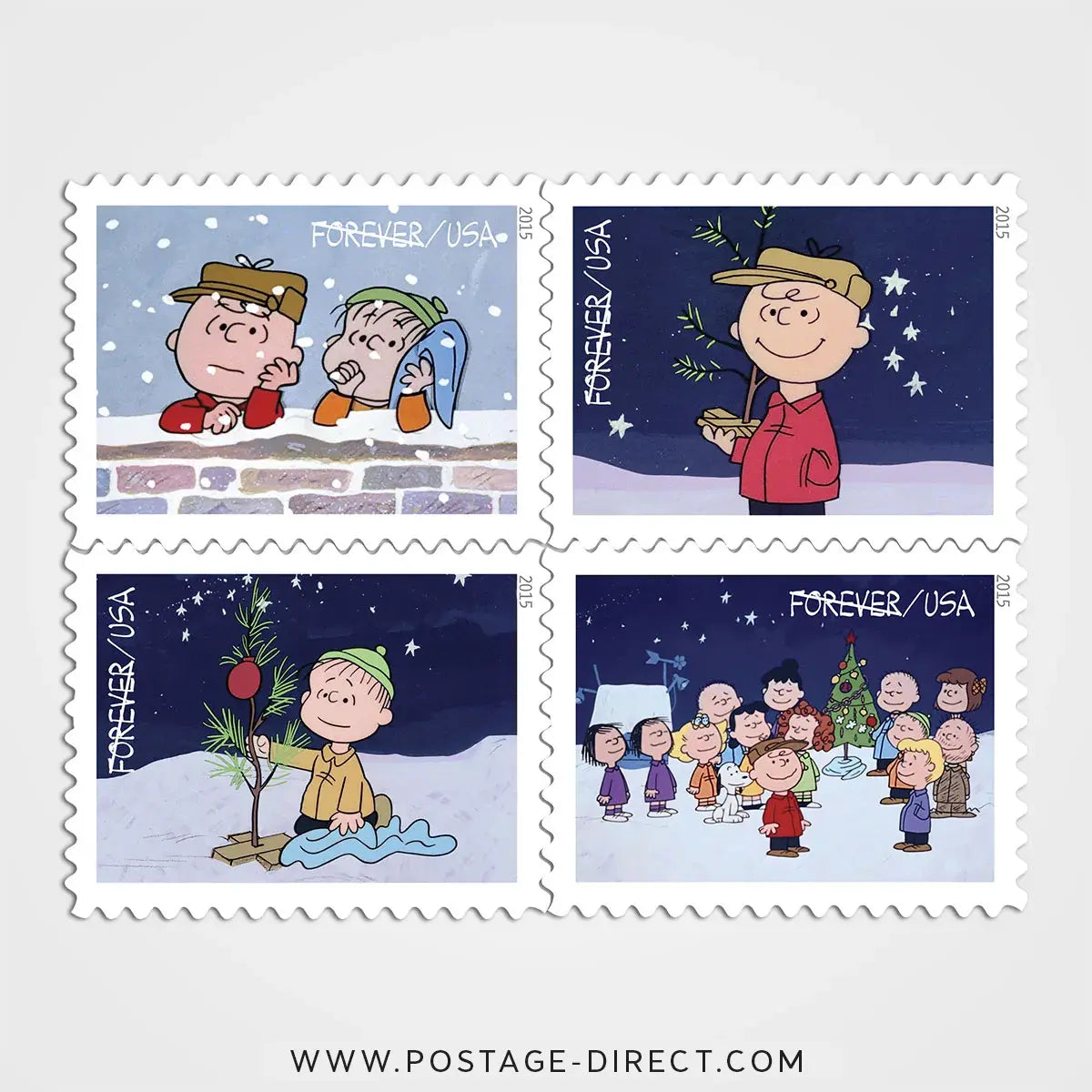 A Charlie Brown Christmas Stamps