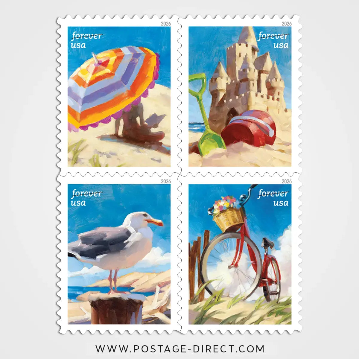 A Day at the Beach Stamps