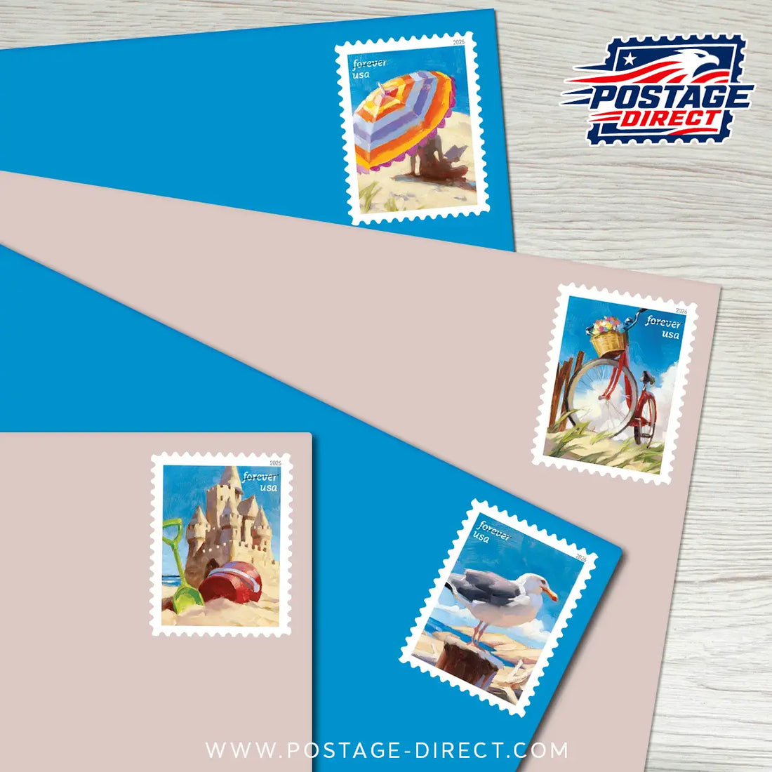 A Day at the Beach Stamps