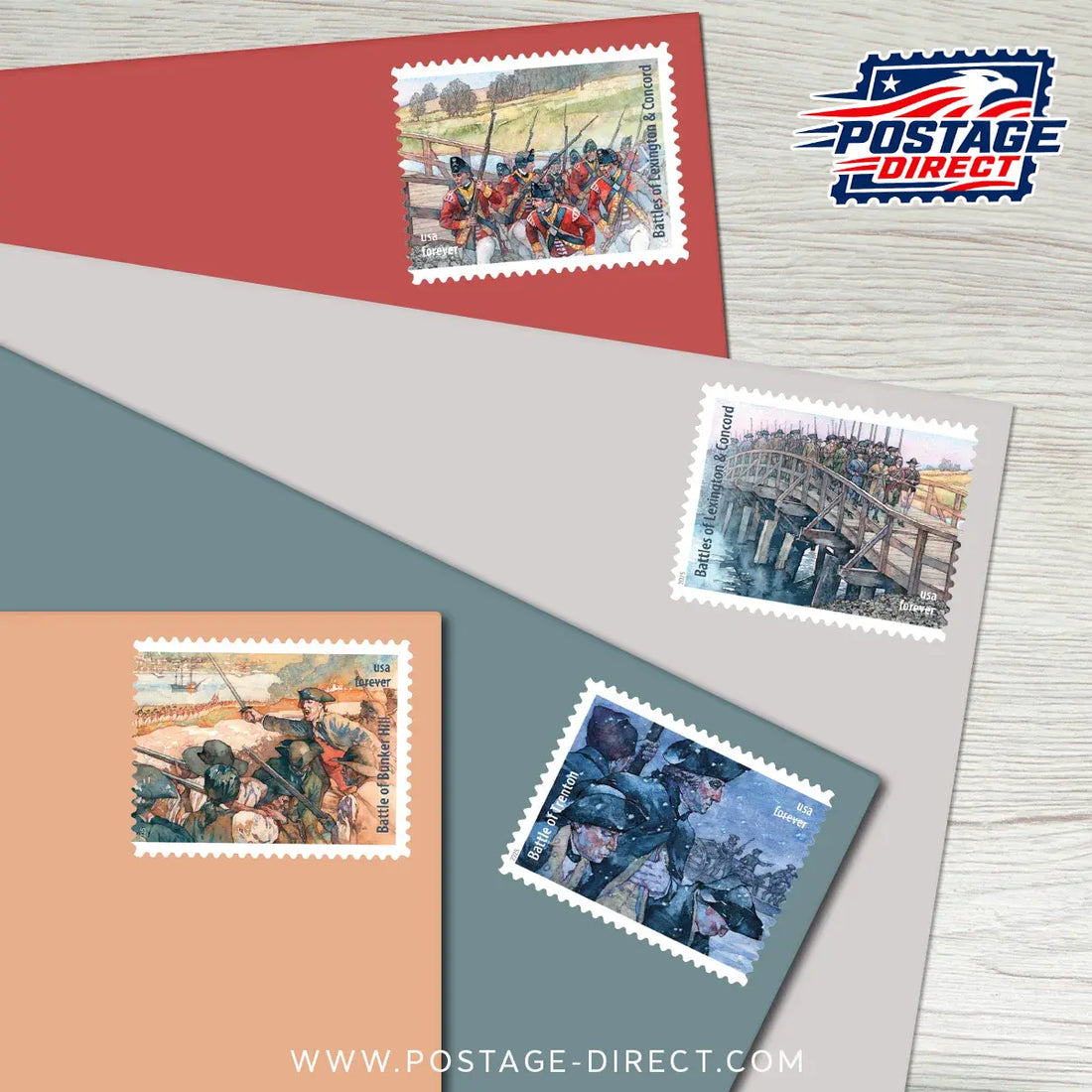 Battlefields of the American Revolution Stamps