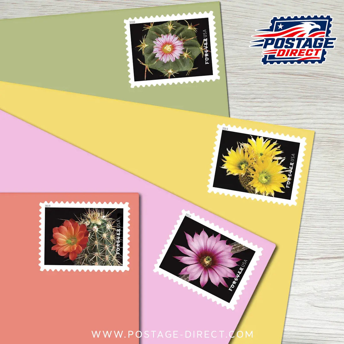 Cactus Flowers Stamps
