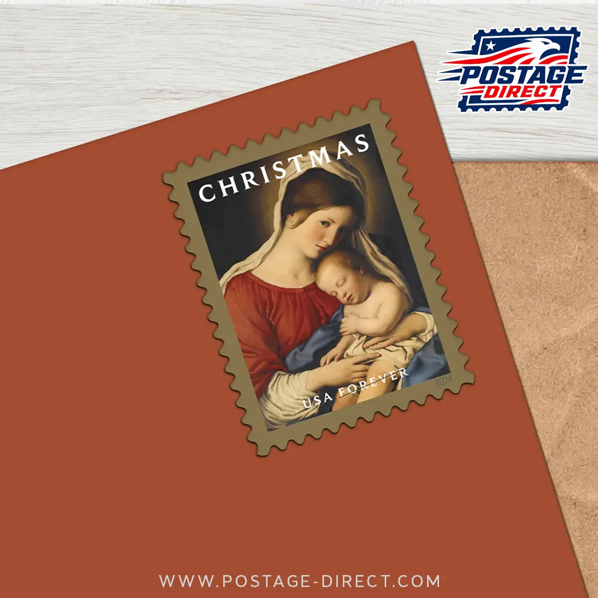 Christmas Madonna and Child Stamps