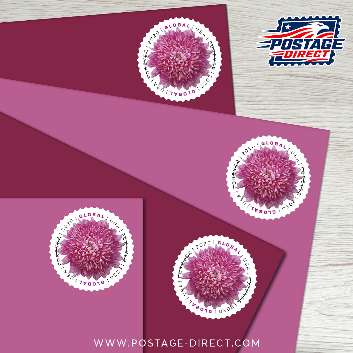 Chrysanthemum Global Stamps