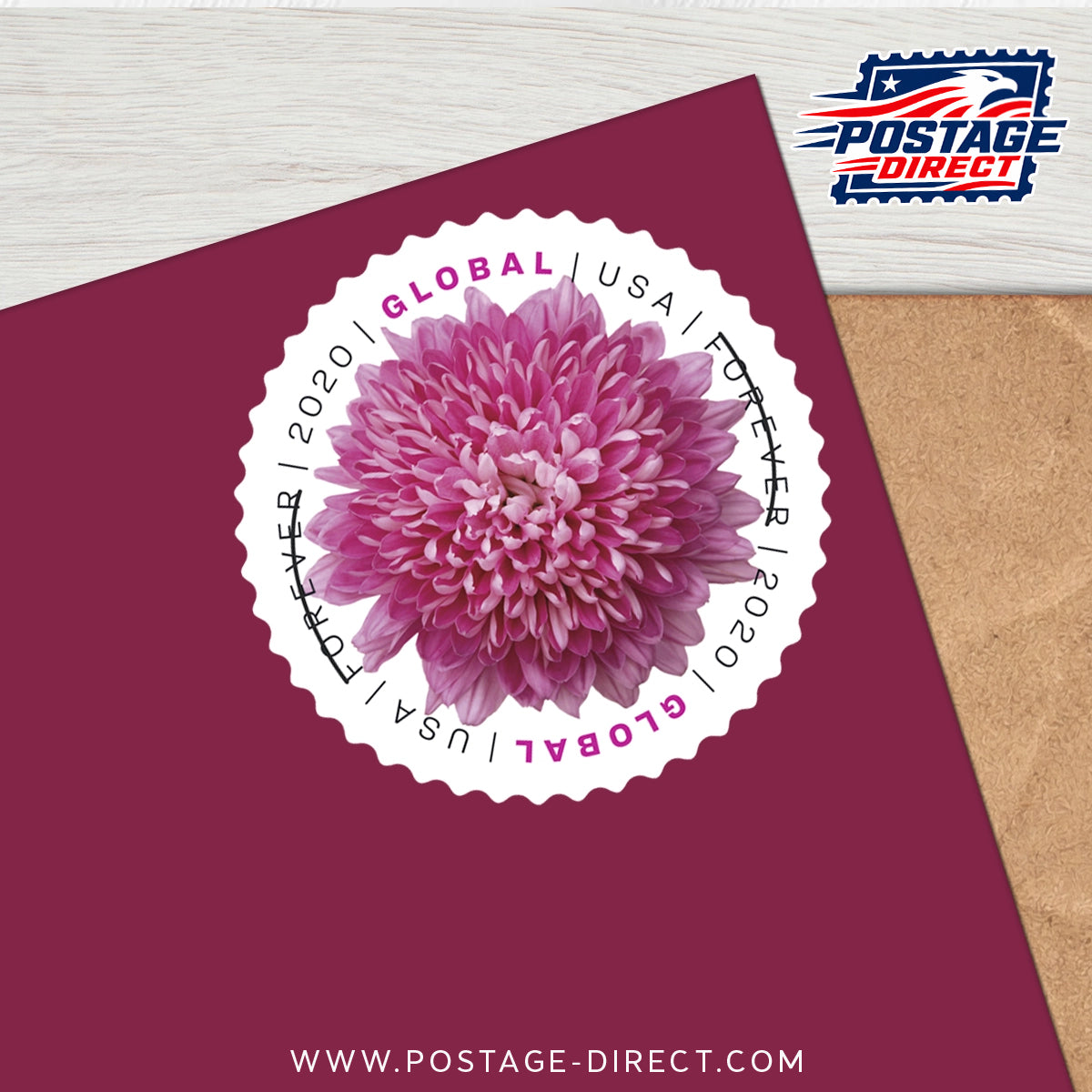 Chrysanthemum Global Stamps