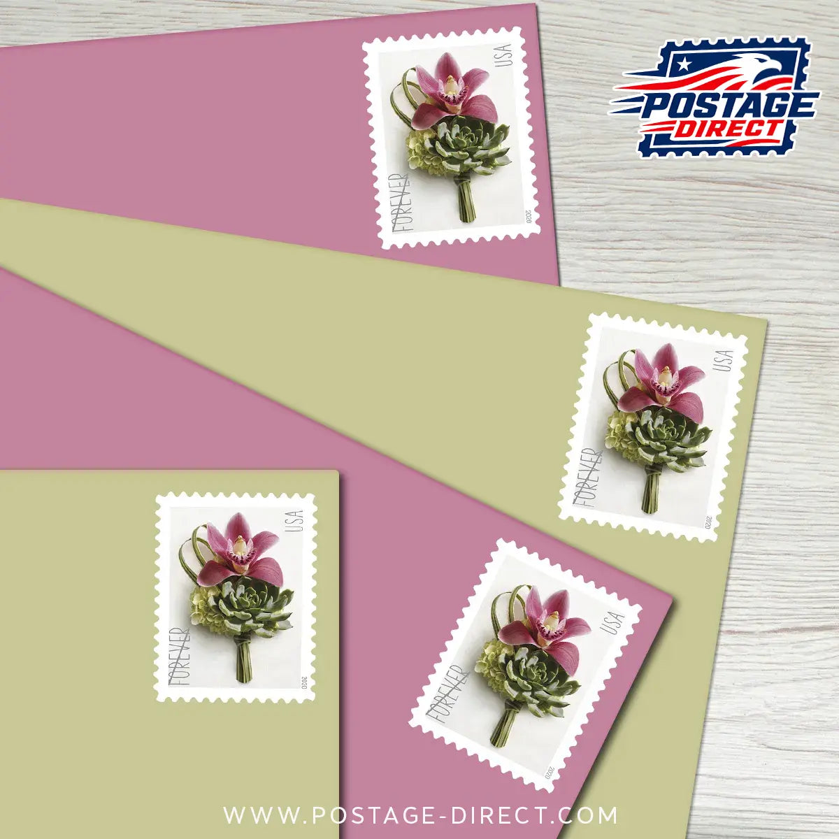 Contemporary Boutonniere Stamps