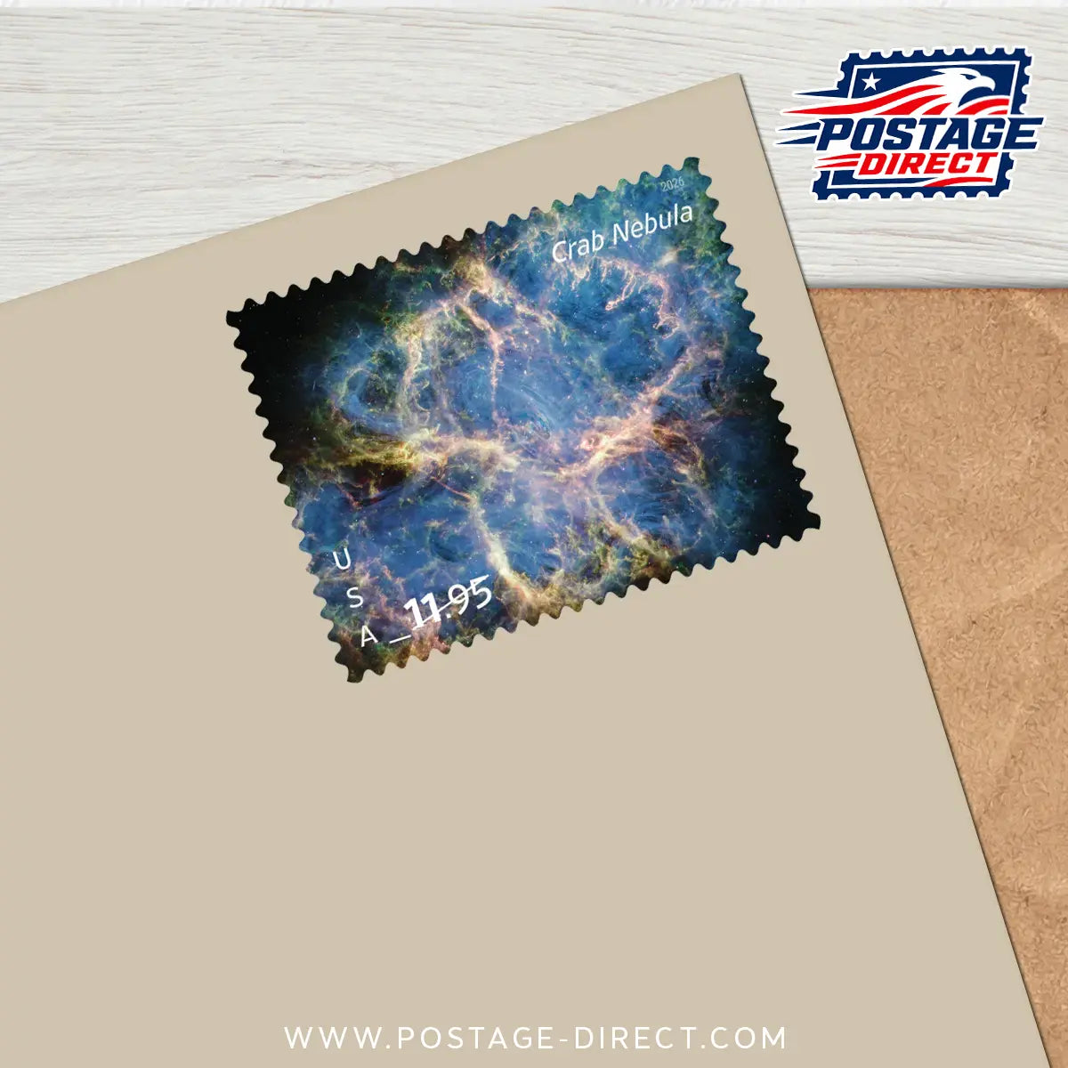 Crab Nebula Priority Mail Stamps
