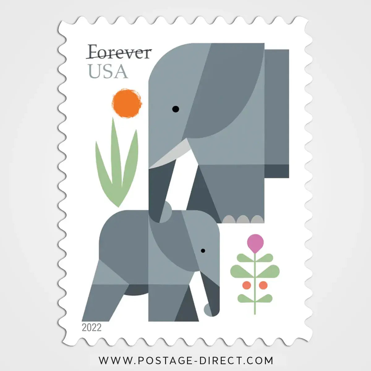 Elephants Stamps