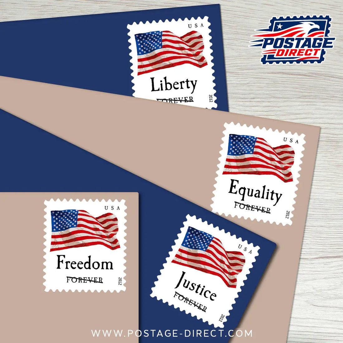 Four Flags Stamps