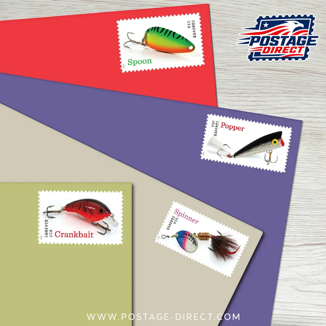 Freshwater Fishing Lures Stamps