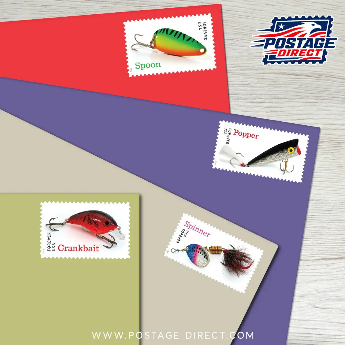 Freshwater Fishing Lures Stamps