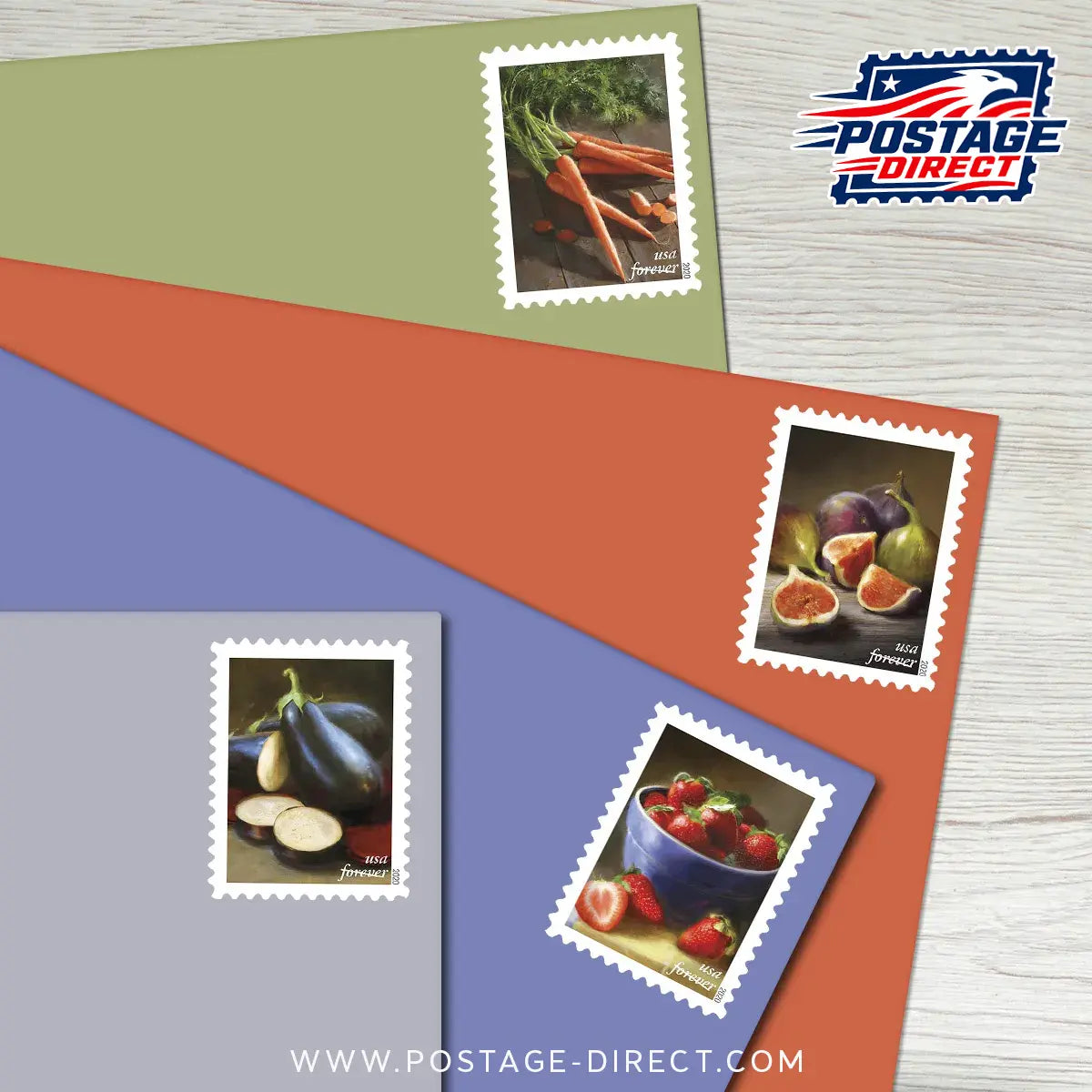 Fruits and Vegetables Stamps