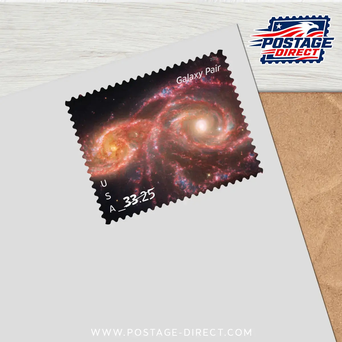 Galaxy Pair Priority Mail Express Stamps