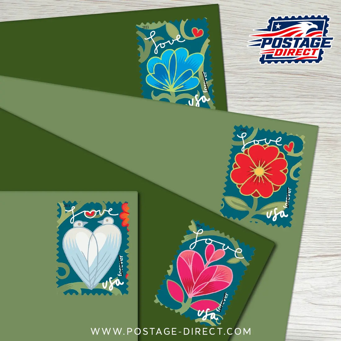 Garden of Love Stamps