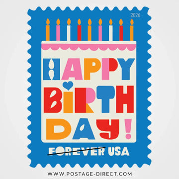 Happy Birthday 2026 Stamps