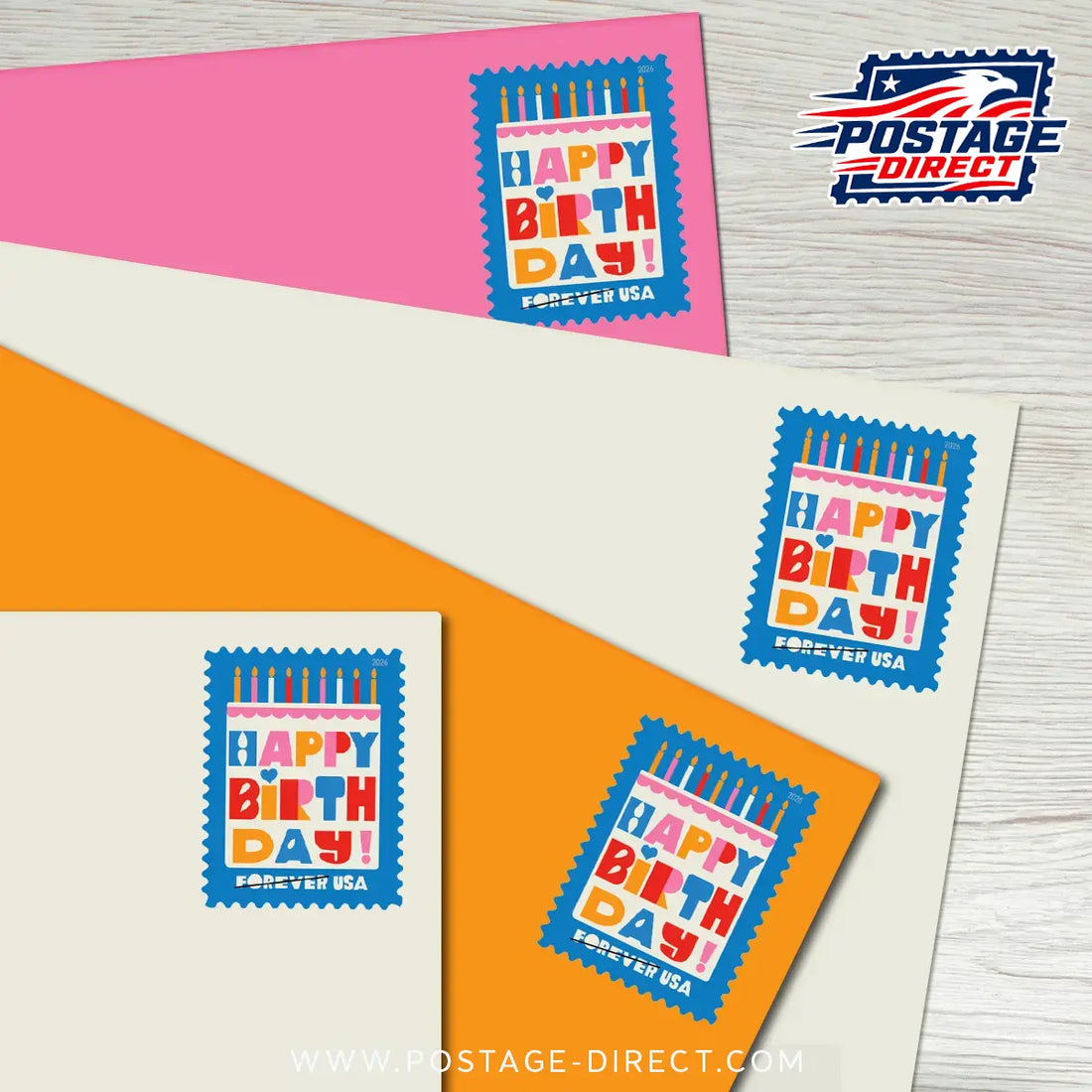 Happy Birthday 2026 Stamps