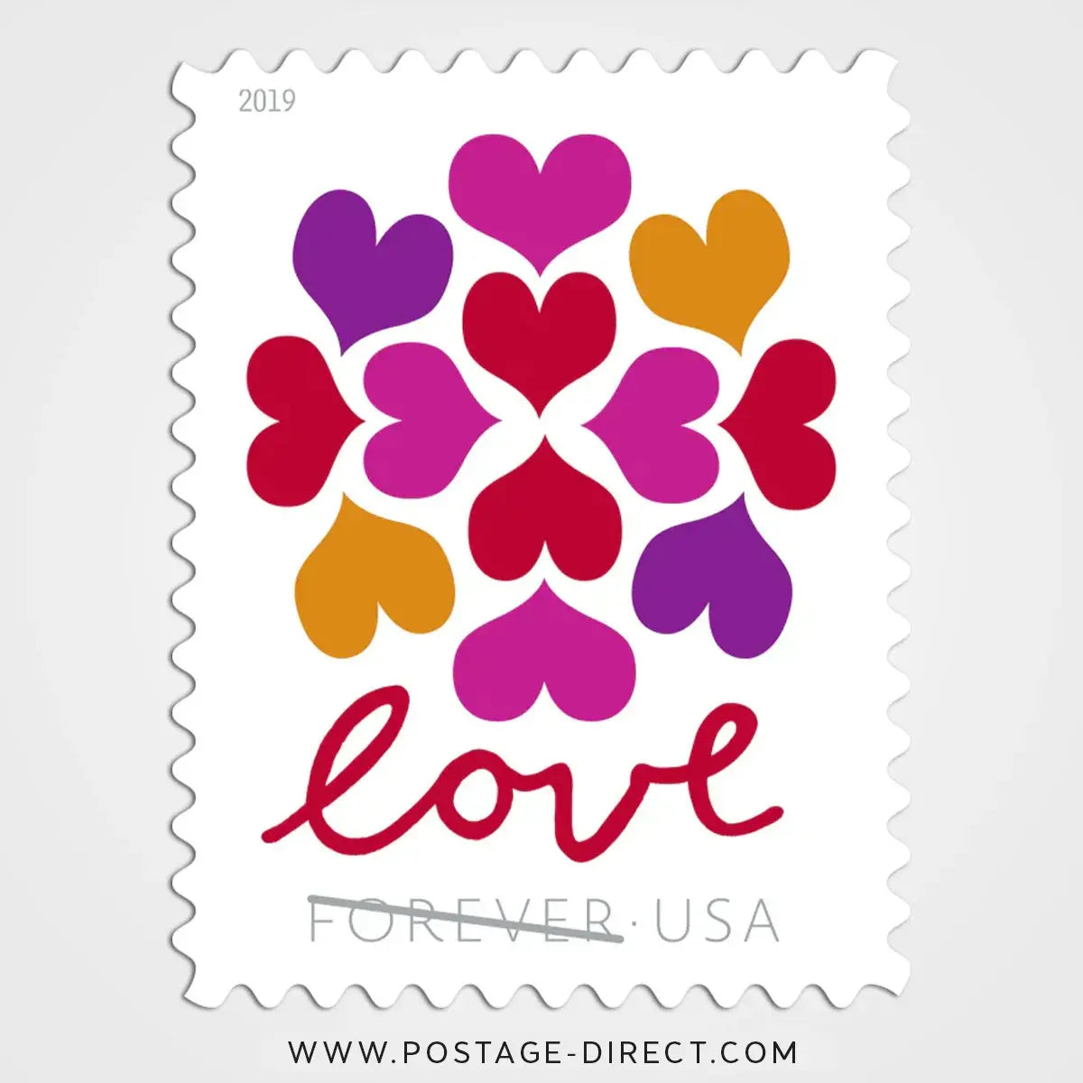 Hearts Blossom Stamps