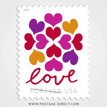 Hearts Blossom Stamps