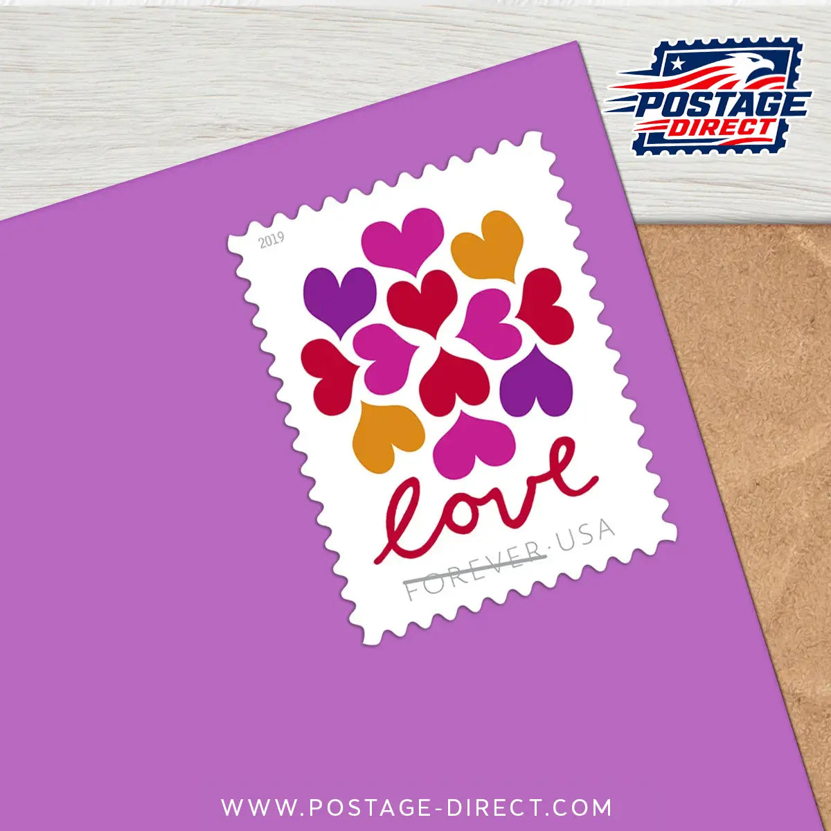 Hearts Blossom Stamps