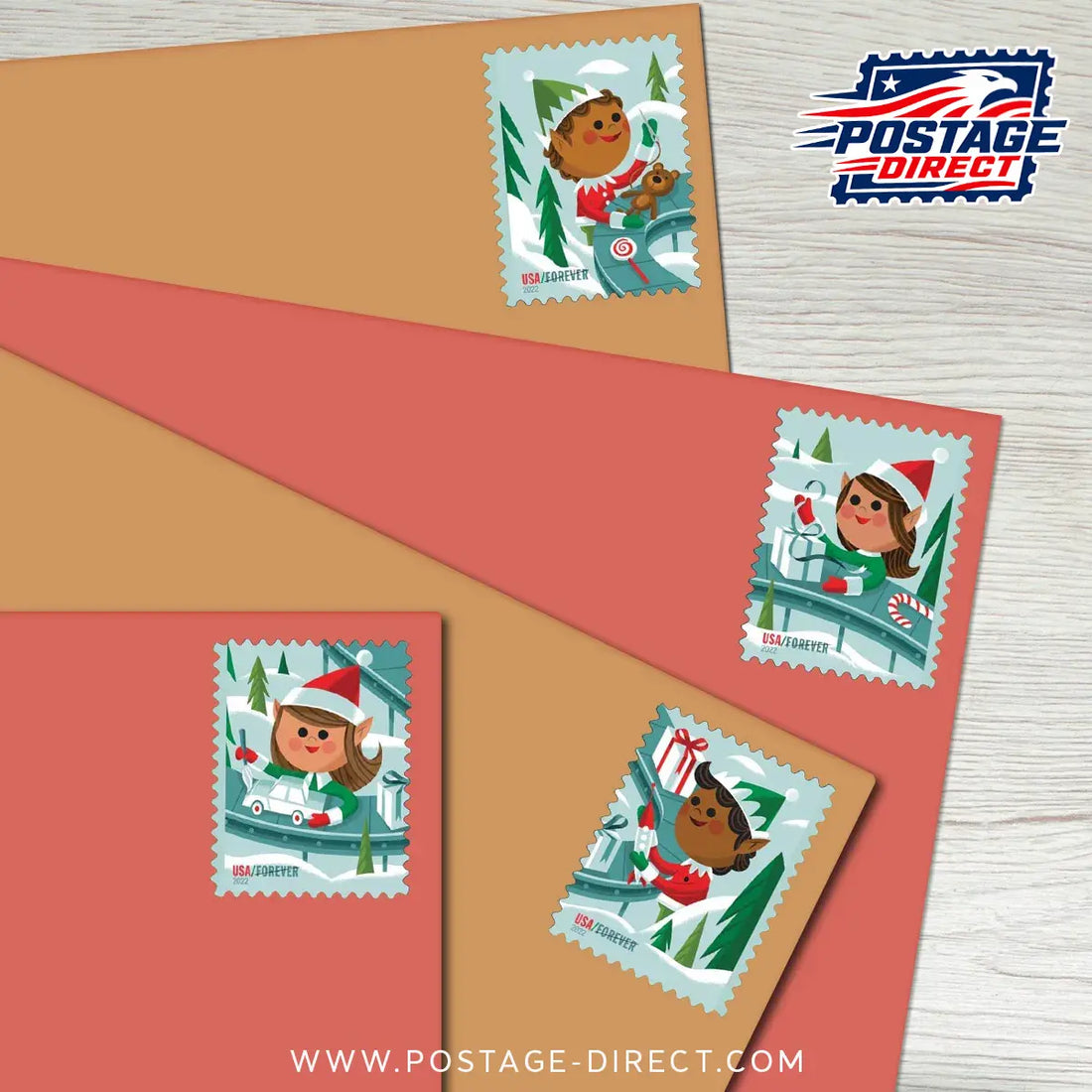 Holiday Elves Stamps