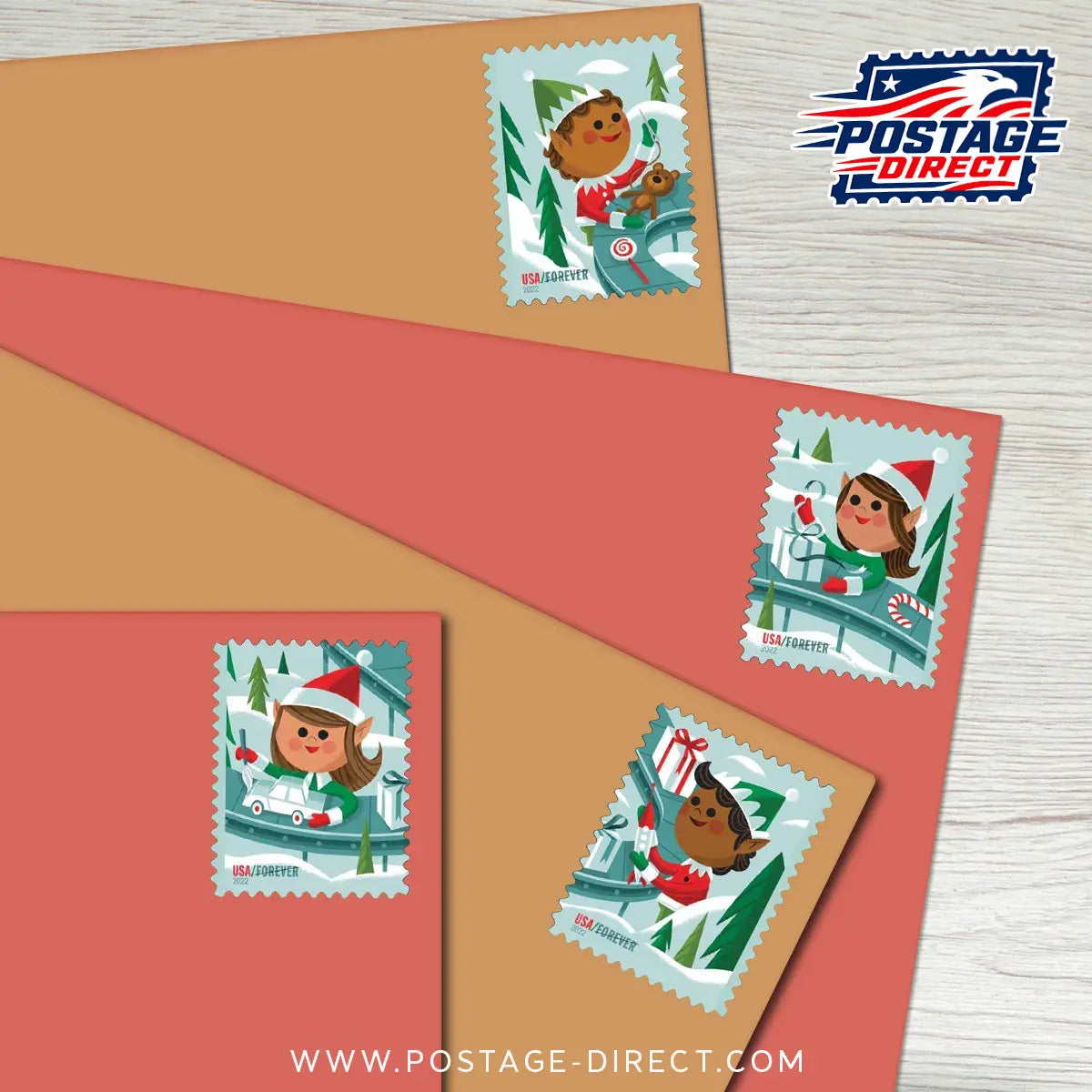 Holiday Elves Stamps