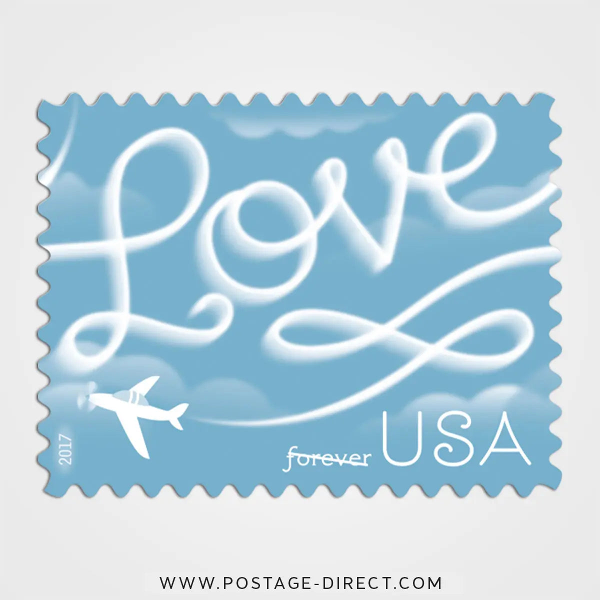 Love Skywriting Stamps