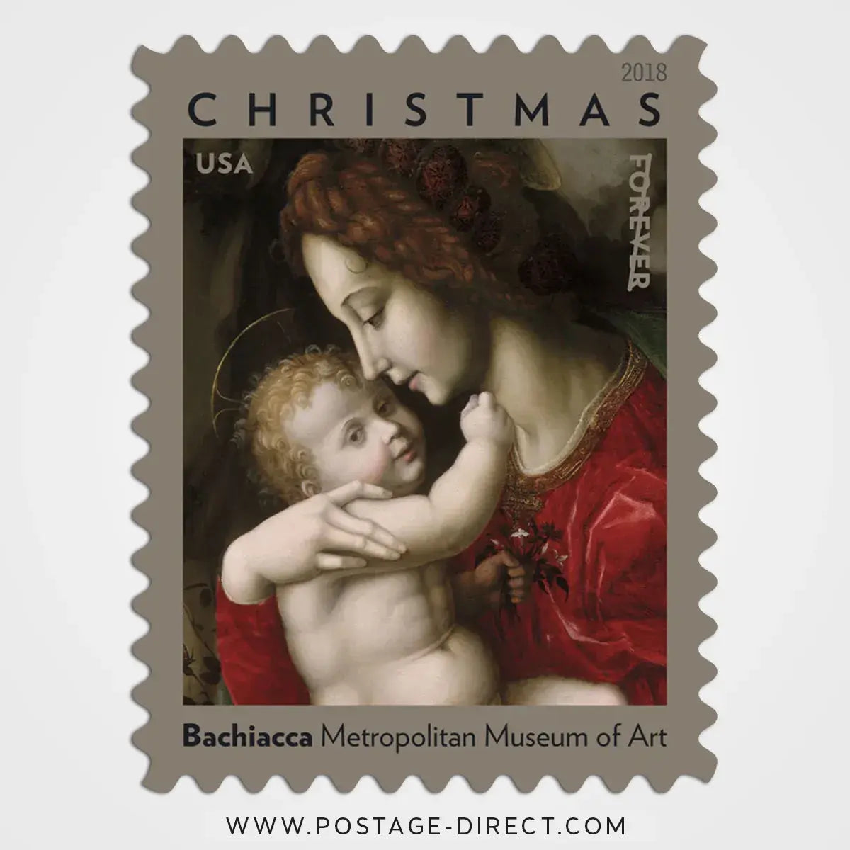 Madonna and Child by Bachiacca Stamps