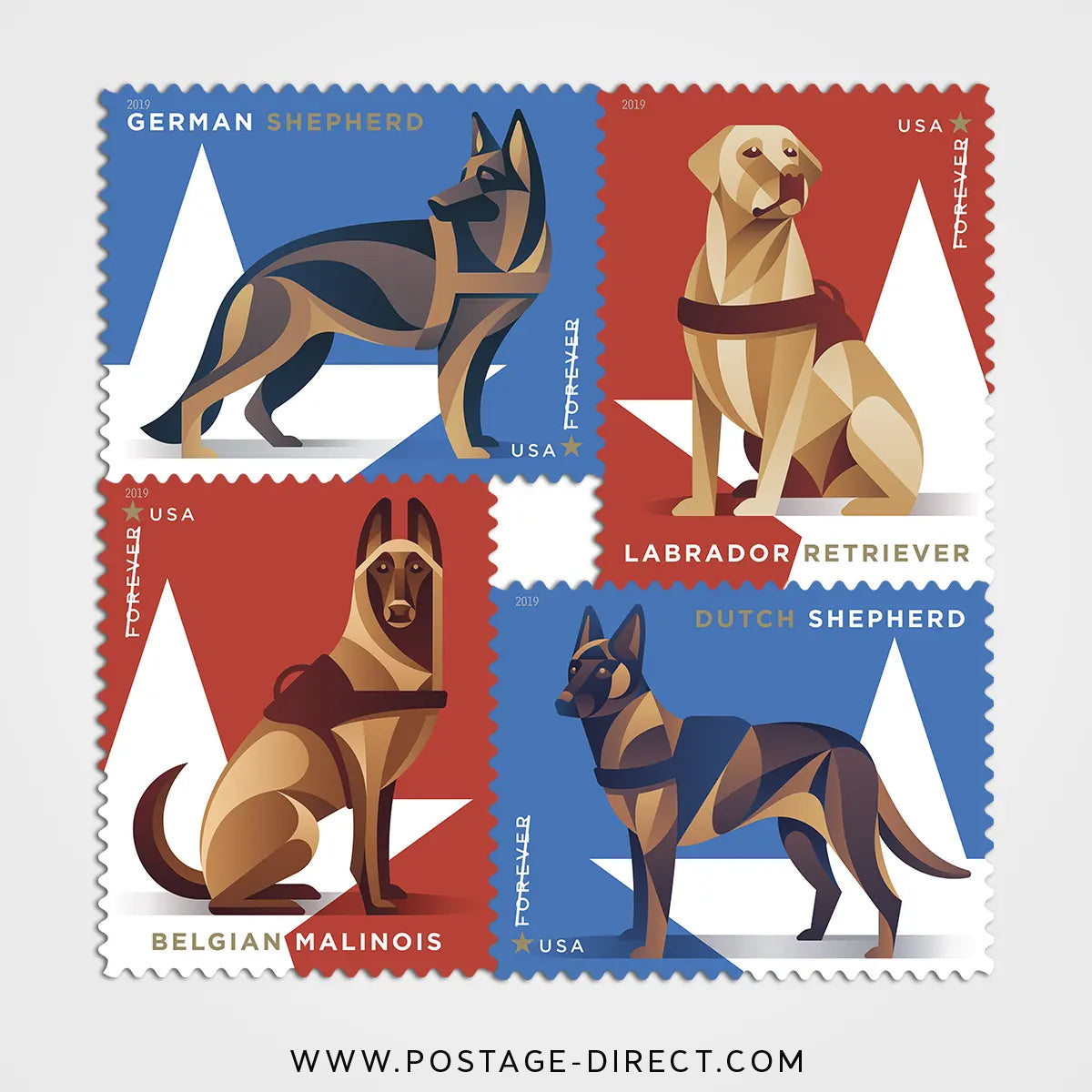 Military Working Dogs Stamps