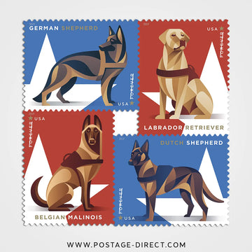 Military Working Dogs Stamps