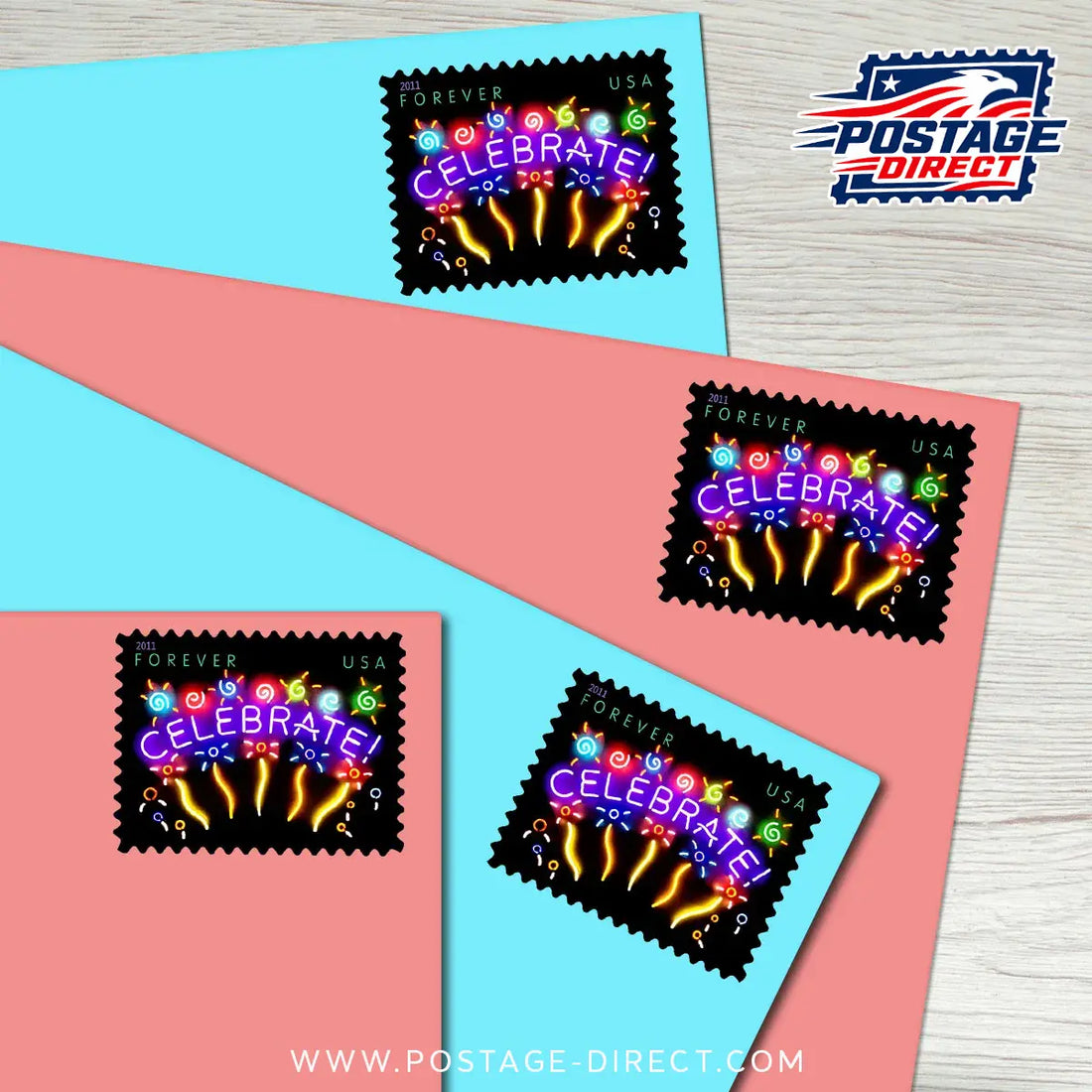 Neon Celebrate! Stamps