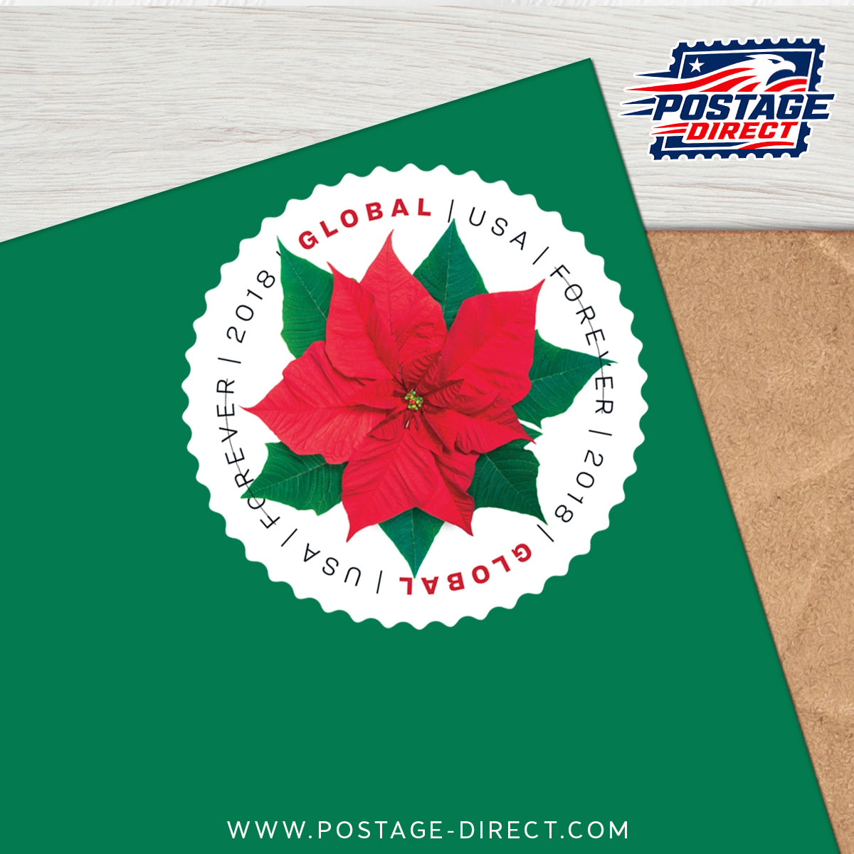 Poinsettia Global Stamps