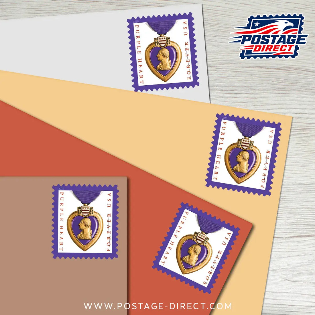 Purple Heart Medal Stamps
