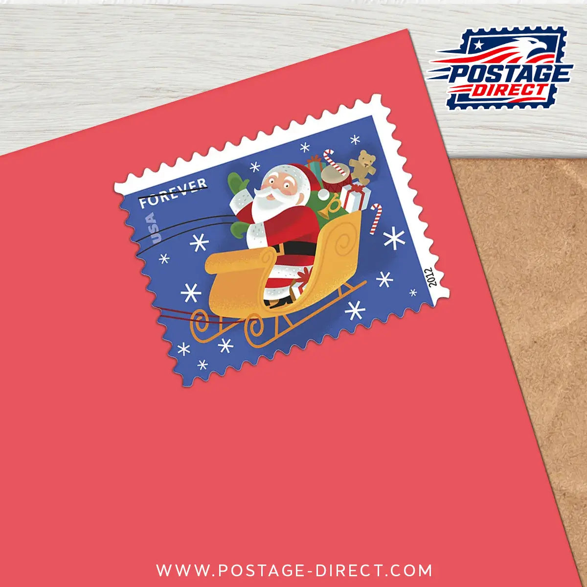 Santa and Sleigh Stamps