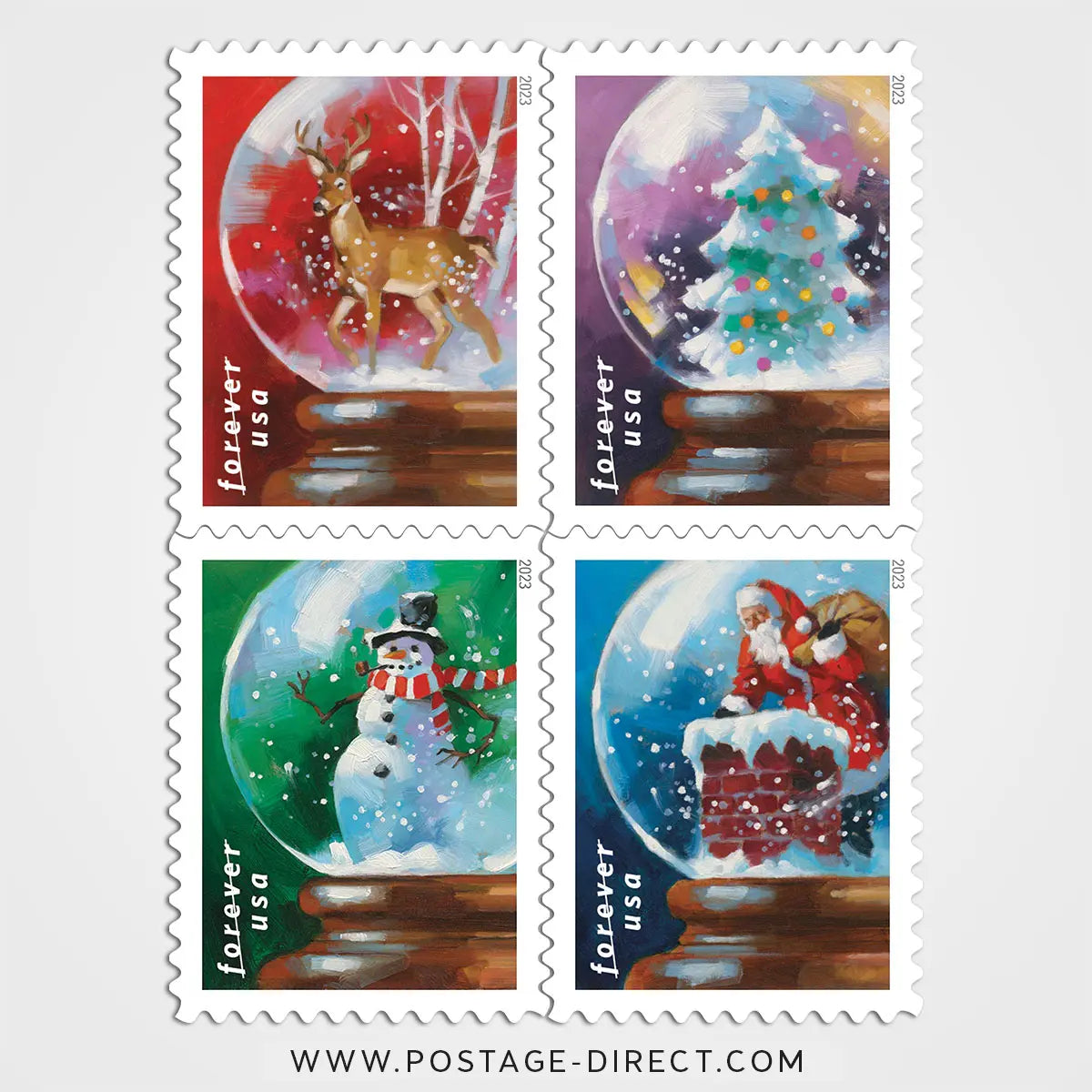 Snow Globes Stamps