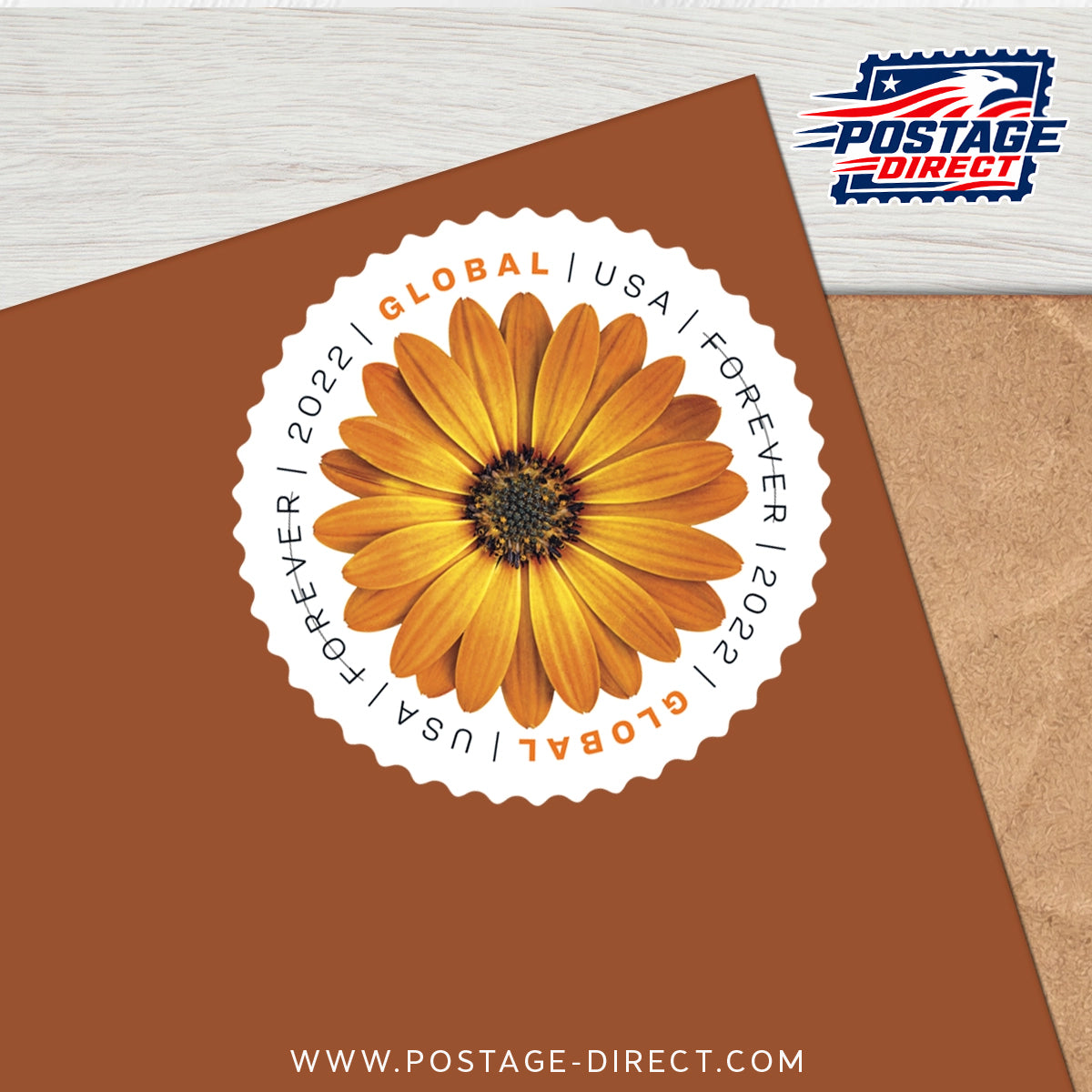 African Daisy Global Stamps