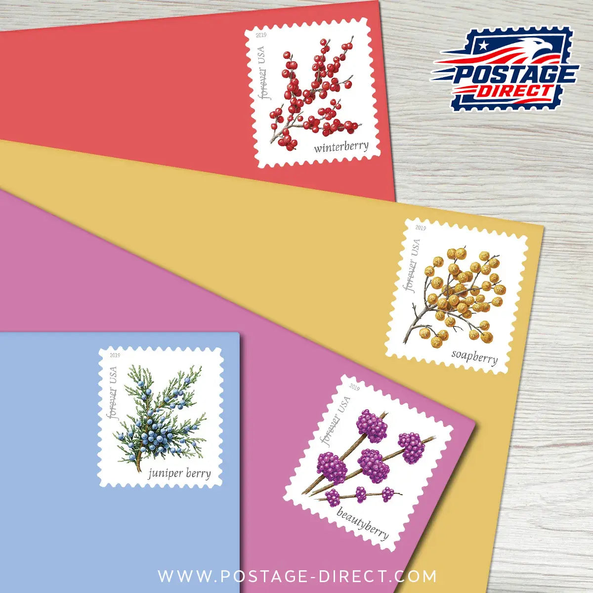 Winter Berries Stamps